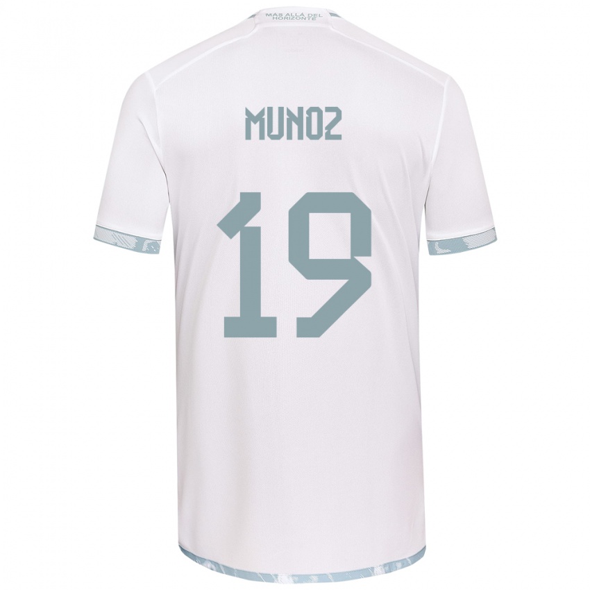 Kinder Cristóbal Muñoz #19 Weiß Grau Auswärtstrikot Trikot 2024/25 T-Shirt Schweiz