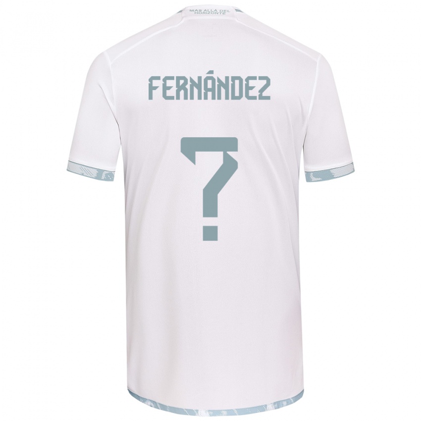 Enfant Maillot Joaquín Fernández #0 Blanc Gris Tenues Extérieur 2024/25 T-Shirt Suisse