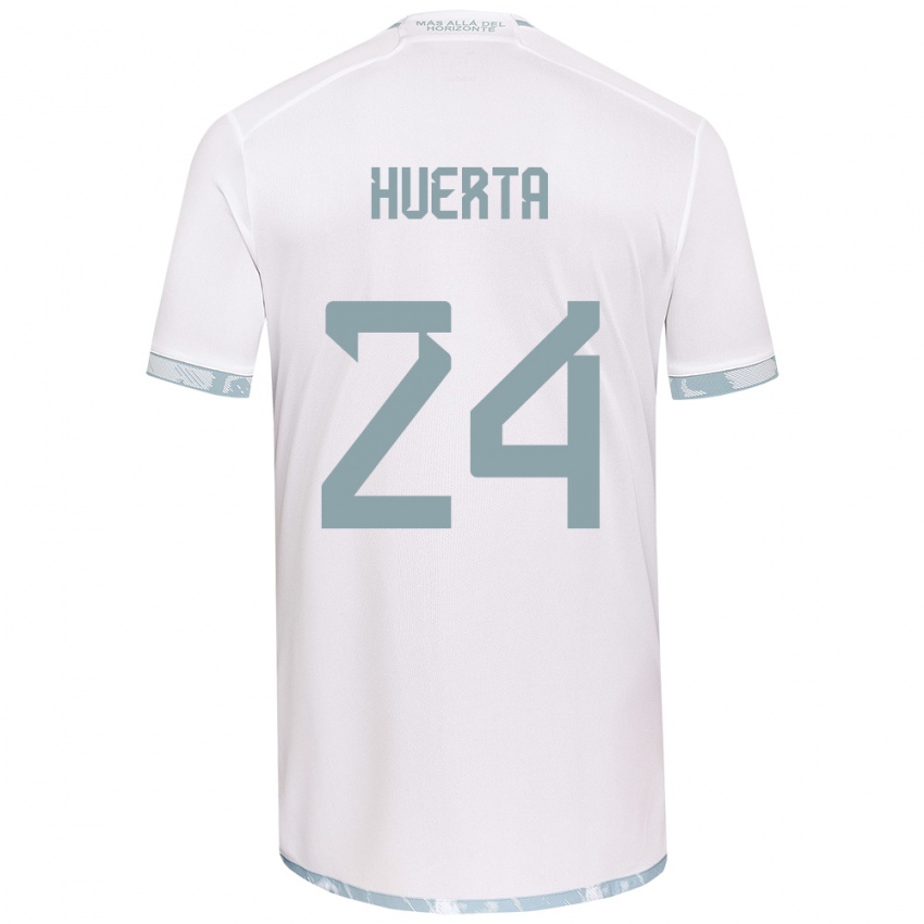 Kinder Renato Huerta #24 Weiß Grau Auswärtstrikot Trikot 2024/25 T-Shirt Schweiz