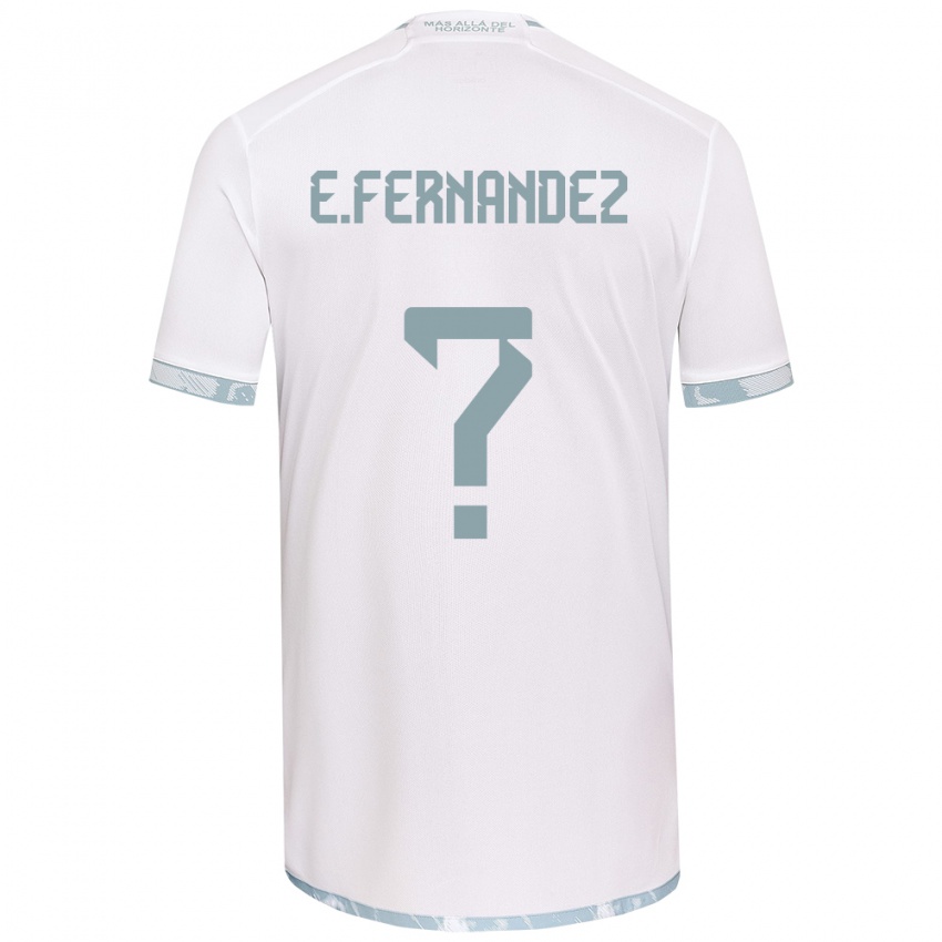 Kinder Enzo Fernández #0 Weiß Grau Auswärtstrikot Trikot 2024/25 T-Shirt Schweiz