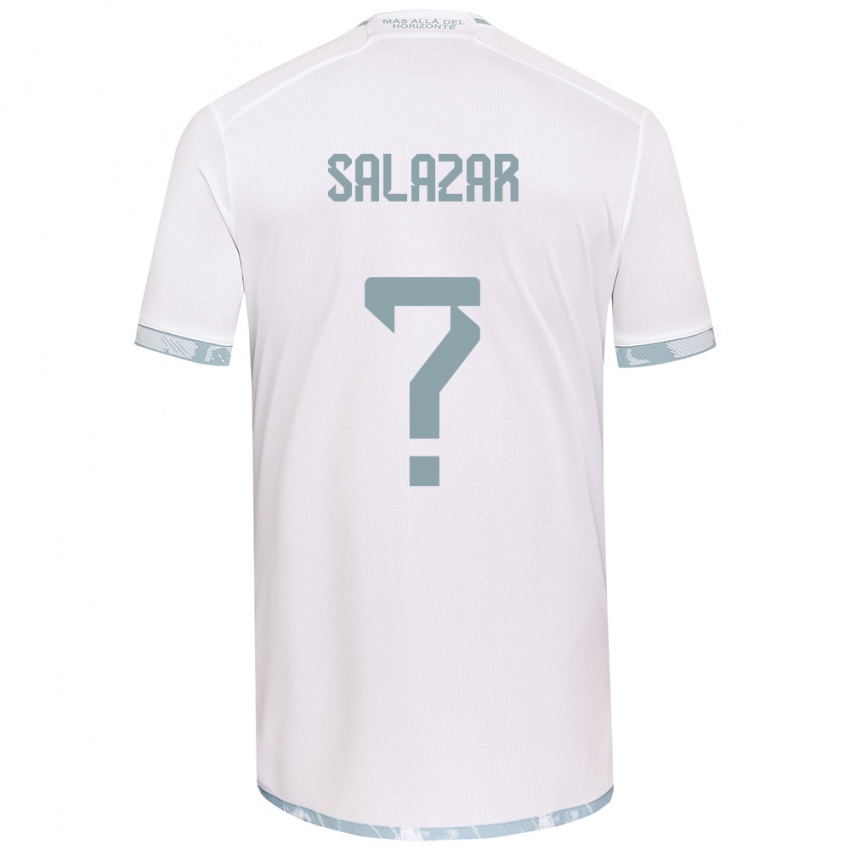 Kinder Yahir Salazar #0 Weiß Grau Auswärtstrikot Trikot 2024/25 T-Shirt Schweiz