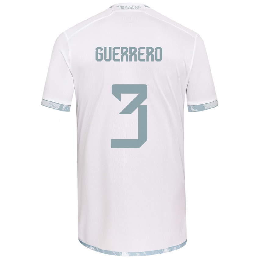 Kinder Carla Guerrero #3 Weiß Grau Auswärtstrikot Trikot 2024/25 T-Shirt Schweiz