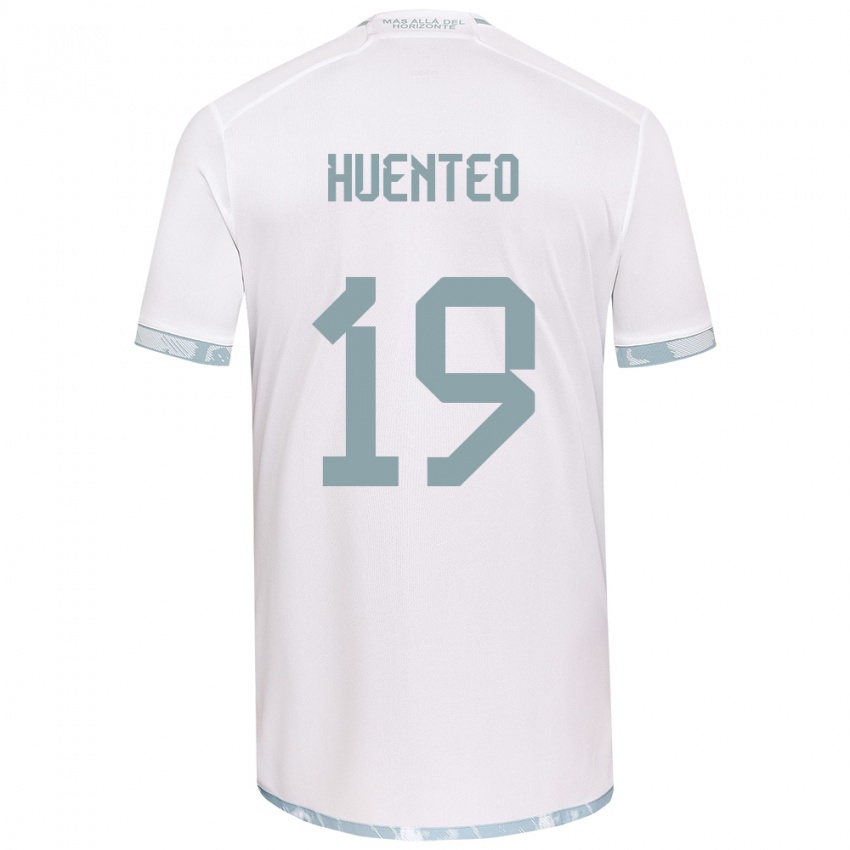 Kinder Yessenia Huenteo #19 Weiß Grau Auswärtstrikot Trikot 2024/25 T-Shirt Schweiz