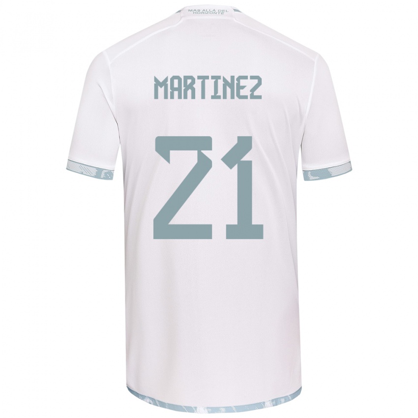 Kinder Maria Martínez #21 Weiß Grau Auswärtstrikot Trikot 2024/25 T-Shirt Schweiz