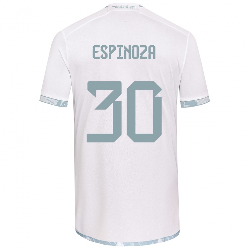 Kinder Isidora Espinoza #30 Weiß Grau Auswärtstrikot Trikot 2024/25 T-Shirt Schweiz