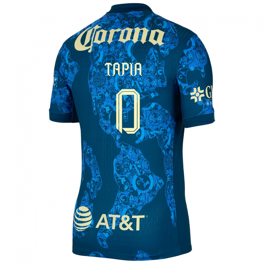 Kinder Leonardo Tapia #0 Blau Gelb Auswärtstrikot Trikot 2024/25 T-Shirt Schweiz