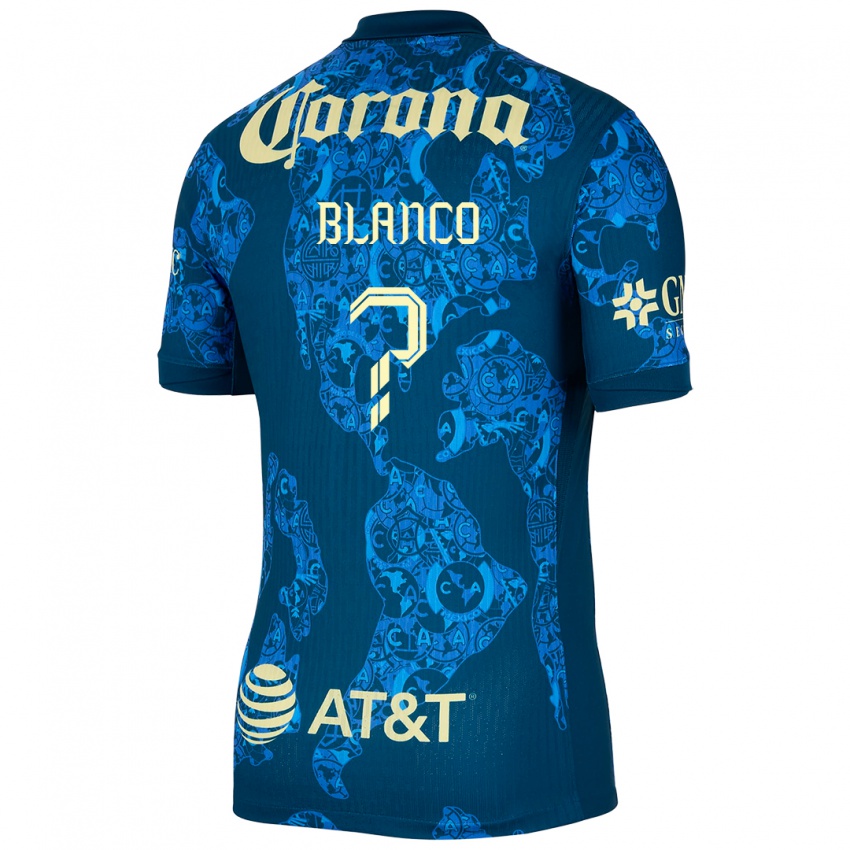 Kinder Lionel Blanco #0 Blau Gelb Auswärtstrikot Trikot 2024/25 T-Shirt Schweiz