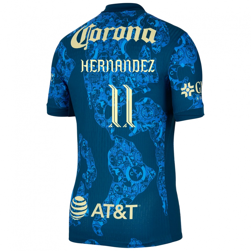 Kinder Montserrat Hernandez #11 Blau Gelb Auswärtstrikot Trikot 2024/25 T-Shirt Schweiz