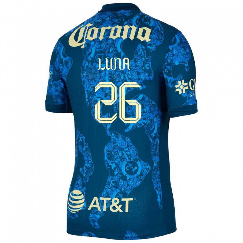 Kinder Karen Luna #26 Blau Gelb Auswärtstrikot Trikot 2024/25 T-Shirt Schweiz