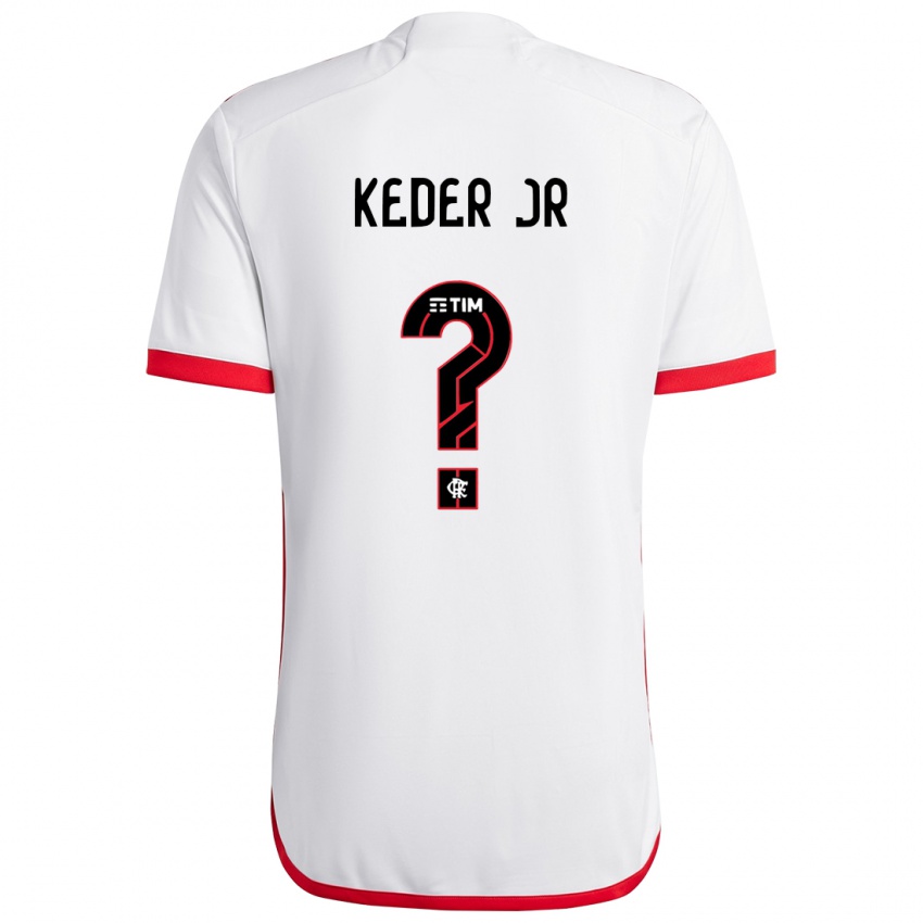 Kinder Keder Jr #0 Weiß Rot Auswärtstrikot Trikot 2024/25 T-Shirt Schweiz