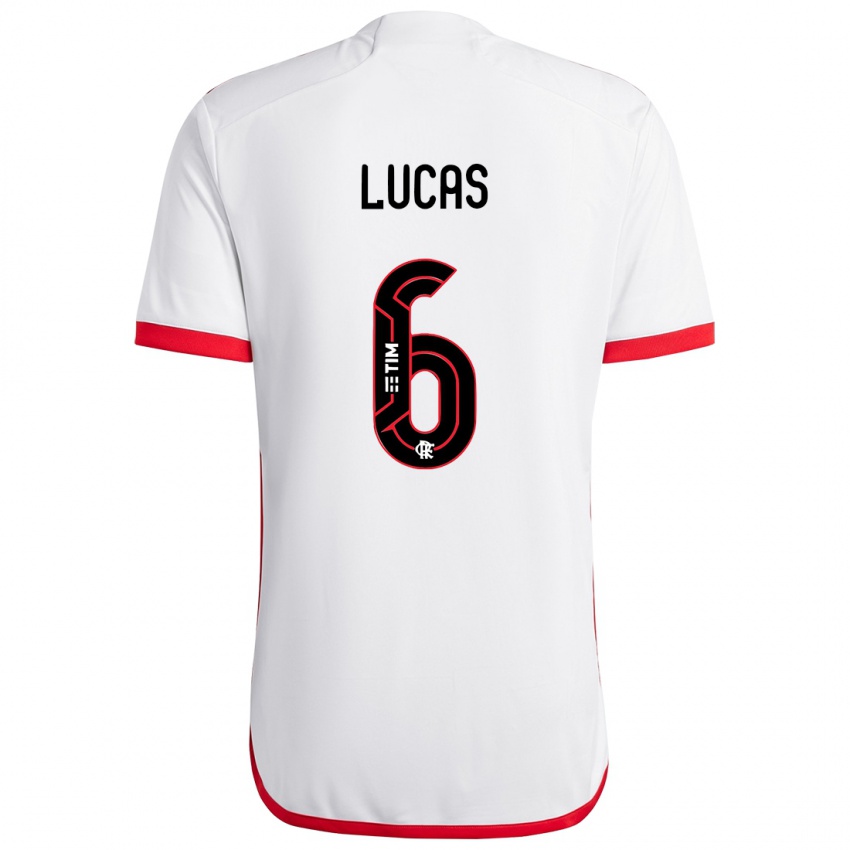 Kinder Ayrton Lucas #6 Weiß Rot Auswärtstrikot Trikot 2024/25 T-Shirt Schweiz