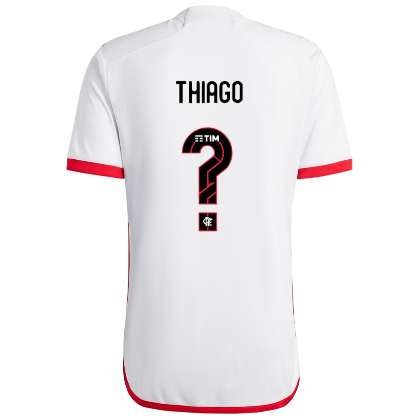 Kinder Victor Thiago #0 Weiß Rot Auswärtstrikot Trikot 2024/25 T-Shirt Schweiz