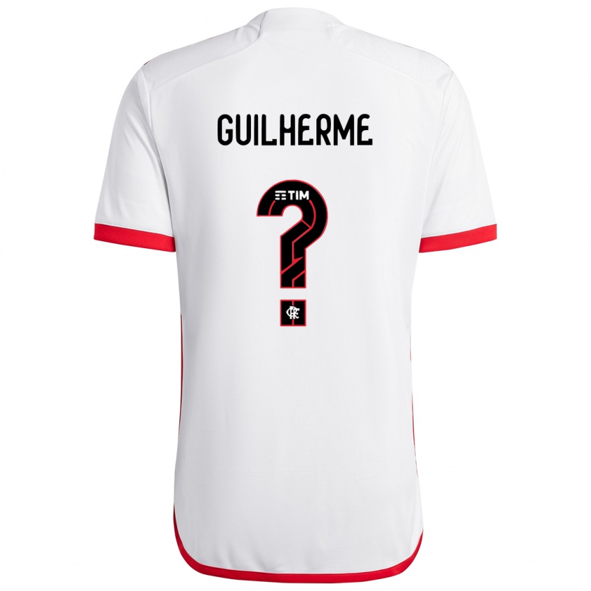 Kinder Guilherme #0 Weiß Rot Auswärtstrikot Trikot 2024/25 T-Shirt Schweiz