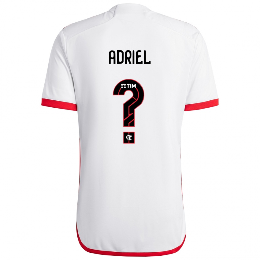 Kinder Adriel #0 Weiß Rot Auswärtstrikot Trikot 2024/25 T-Shirt Schweiz