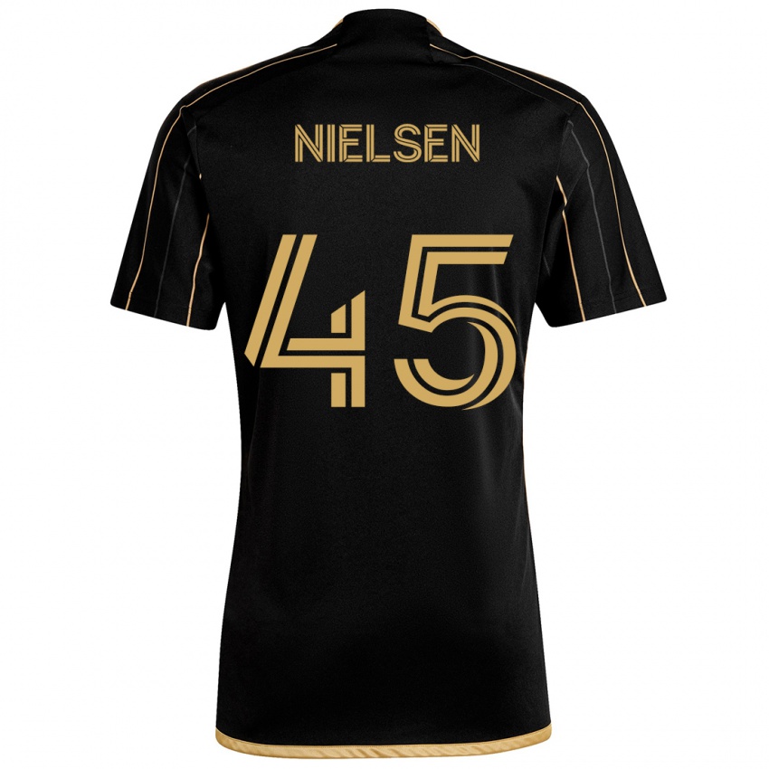 Herren Kenny Nielsen #45 Schwarzes Gold Heimtrikot Trikot 2024/25 T-Shirt Schweiz