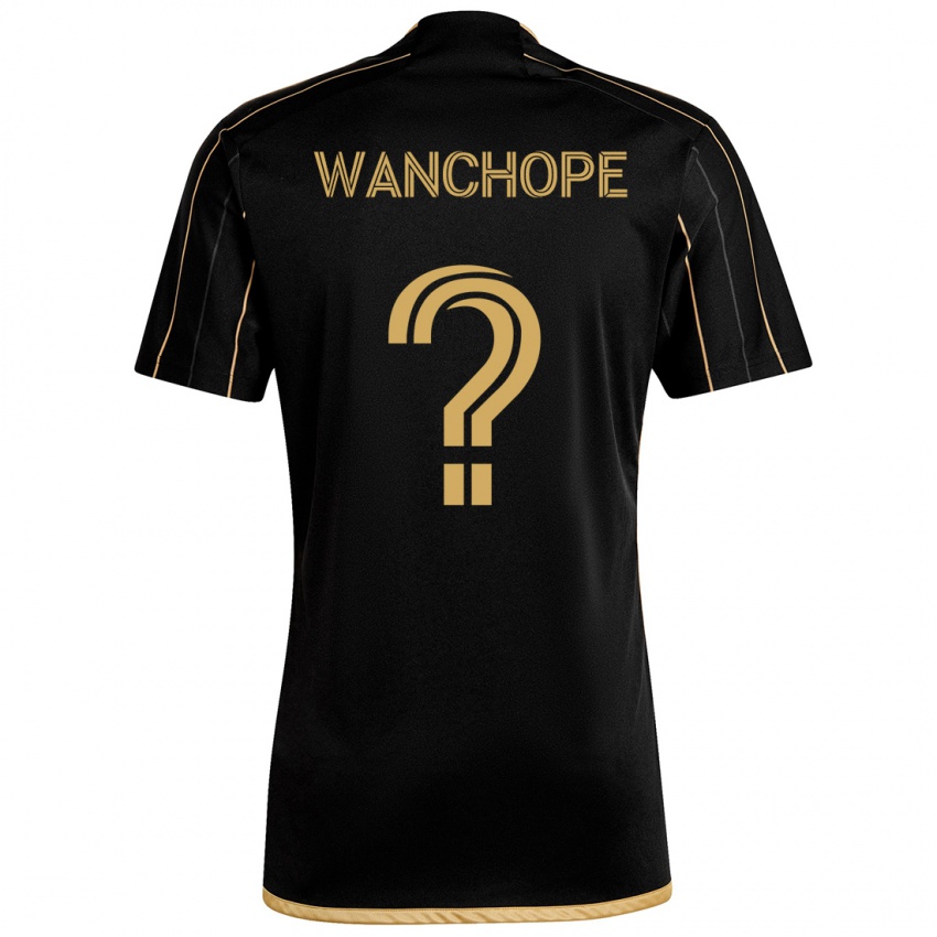 Herren Matías Wanchope #0 Schwarzes Gold Heimtrikot Trikot 2024/25 T-Shirt Schweiz