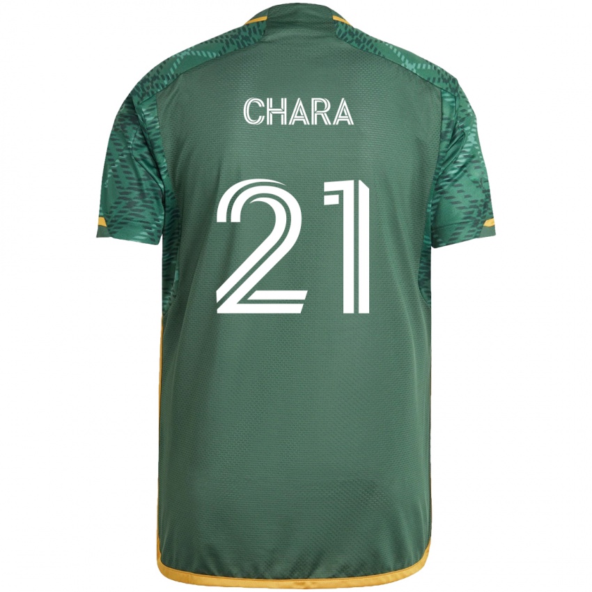 Herren Diego Chará #21 Grün Orange Heimtrikot Trikot 2024/25 T-Shirt Schweiz