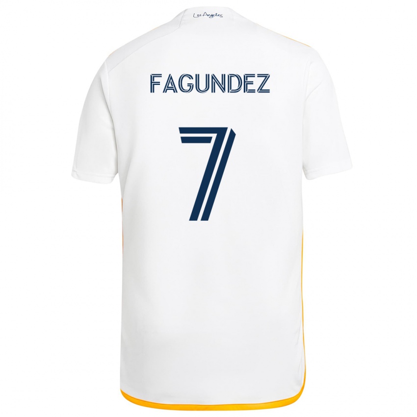 Herren Diego Fagúndez #7 Weiß Gelb Heimtrikot Trikot 2024/25 T-Shirt Schweiz