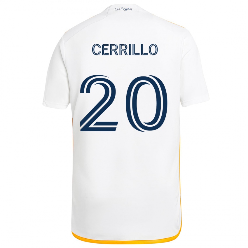 Herren Edwin Cerrillo #20 Weiß Gelb Heimtrikot Trikot 2024/25 T-Shirt Schweiz