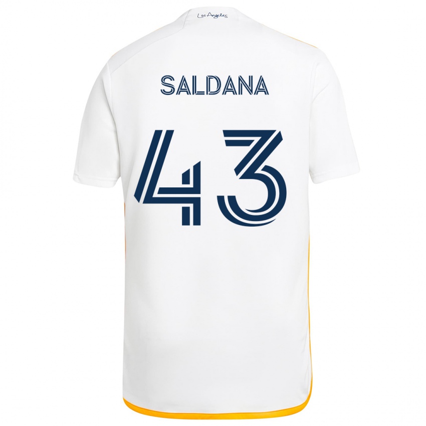 Herren Adam Saldaña #43 Weiß Gelb Heimtrikot Trikot 2024/25 T-Shirt Schweiz