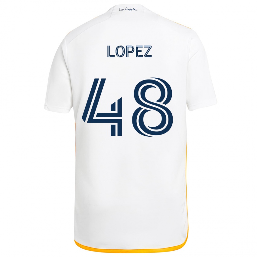 Herren Diego López #48 Weiß Gelb Heimtrikot Trikot 2024/25 T-Shirt Schweiz