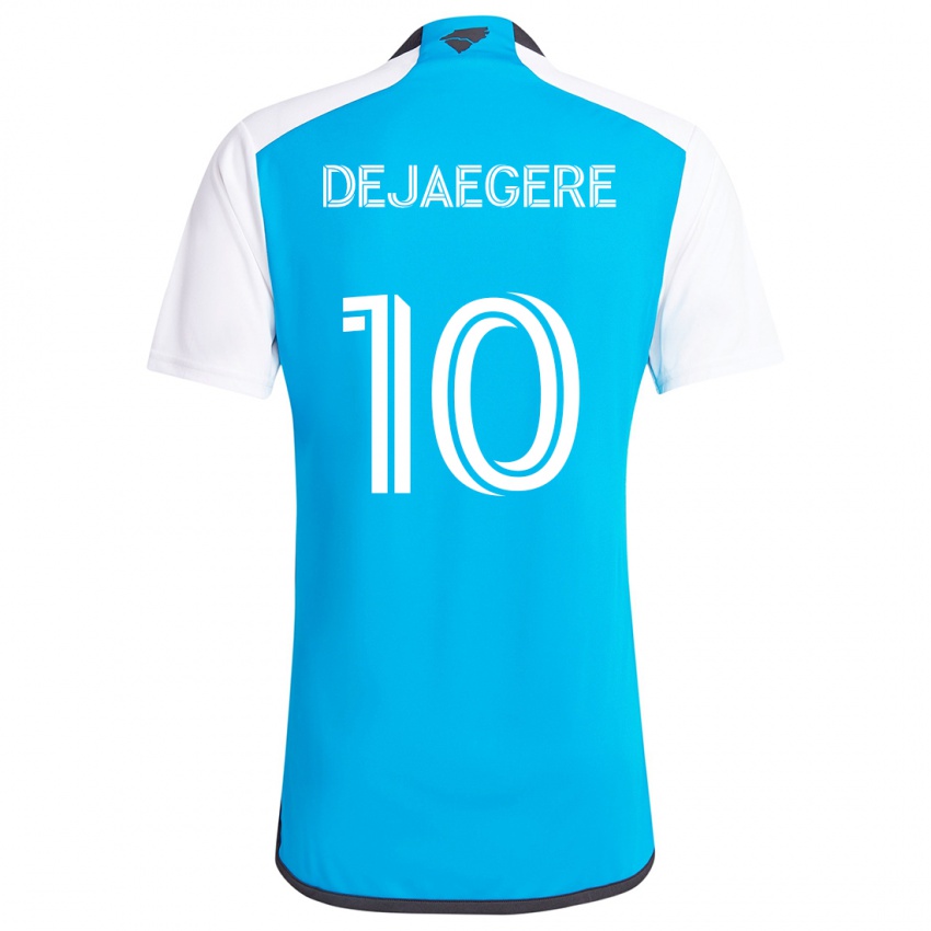 Herren Brecht Dejaegere #10 Blau Weiss Heimtrikot Trikot 2024/25 T-Shirt Schweiz