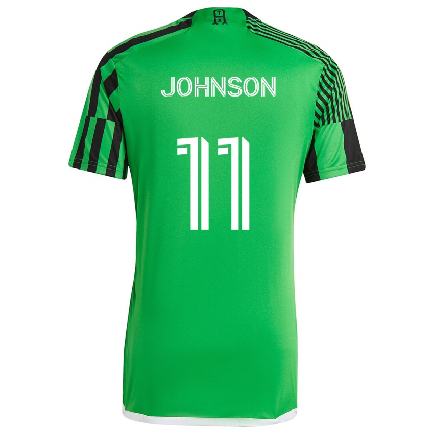 Herren Emmanuel Johnson #11 Grün Schwarz Heimtrikot Trikot 2024/25 T-Shirt Schweiz