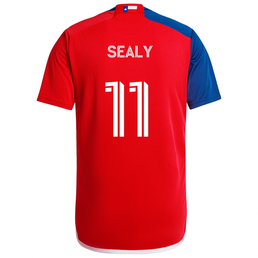 Herren Dante Sealy #11 Blau Rot Heimtrikot Trikot 2024/25 T-Shirt Schweiz