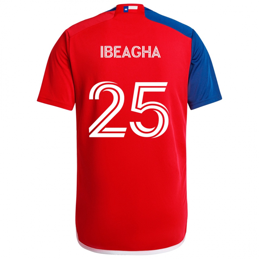 Herren Sebastien Ibeagha #25 Blau Rot Heimtrikot Trikot 2024/25 T-Shirt Schweiz