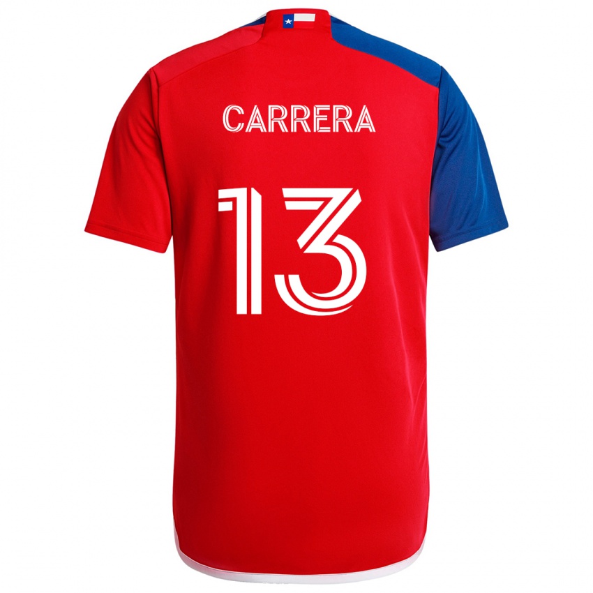 Herren Antonio Carrera #13 Blau Rot Heimtrikot Trikot 2024/25 T-Shirt Schweiz