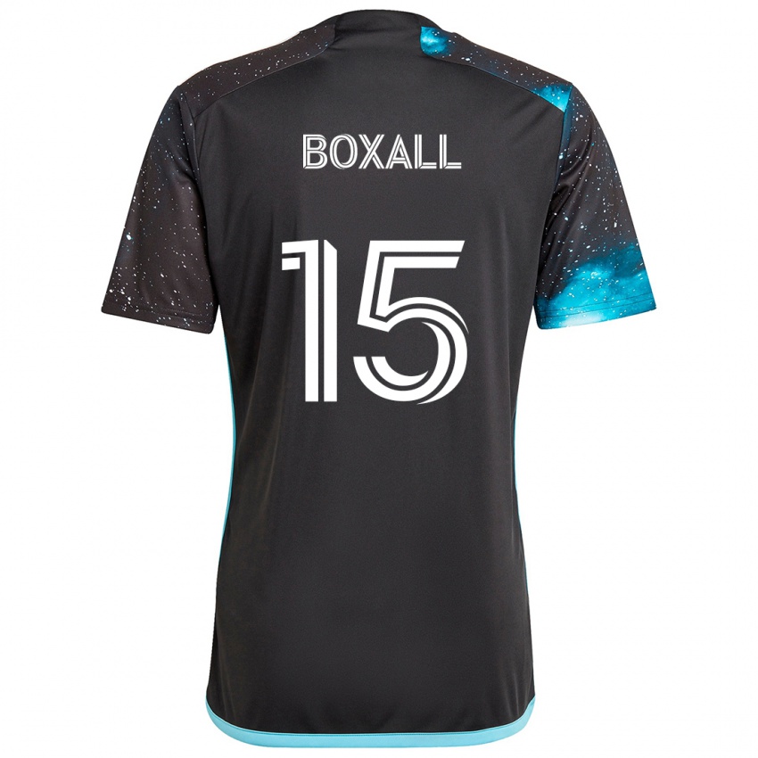 Homme Maillot Michael Boxall #15 Noir Bleu Tenues Domicile 2024/25 T-Shirt Suisse