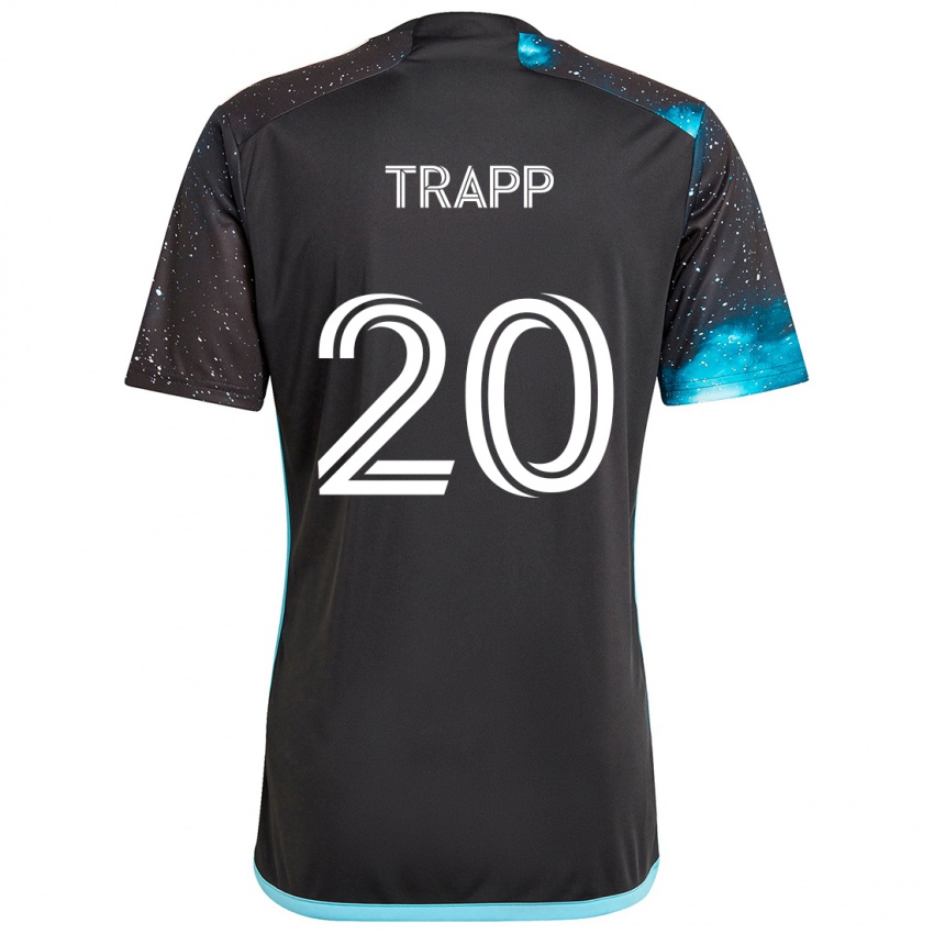 Homme Maillot Wil Trapp #20 Noir Bleu Tenues Domicile 2024/25 T-Shirt Suisse