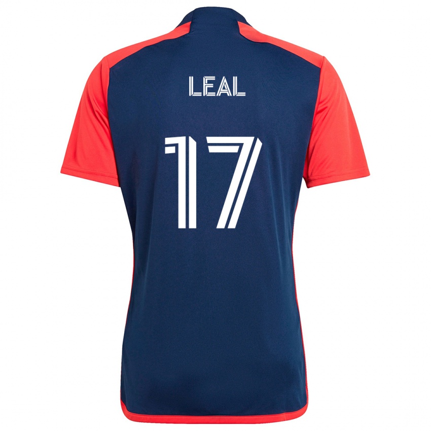 Herren Patrick Leal #17 Blau Rot Heimtrikot Trikot 2024/25 T-Shirt Schweiz