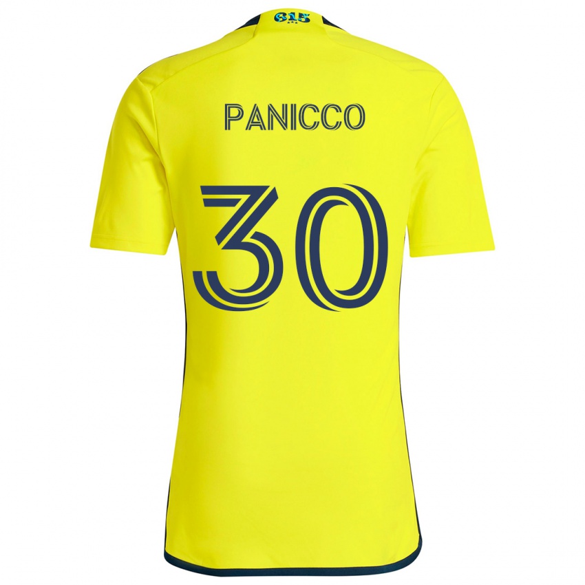 Herren Elliot Panicco #30 Gelb Blau Heimtrikot Trikot 2024/25 T-Shirt Schweiz