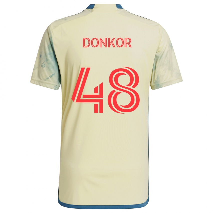 Herren Ronald Donkor #48 Gelb Rot Blau Heimtrikot Trikot 2024/25 T-Shirt Schweiz