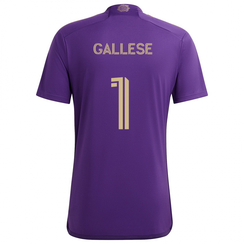 Herren Pedro Gallese #1 Lila Gelb Heimtrikot Trikot 2024/25 T-Shirt Schweiz