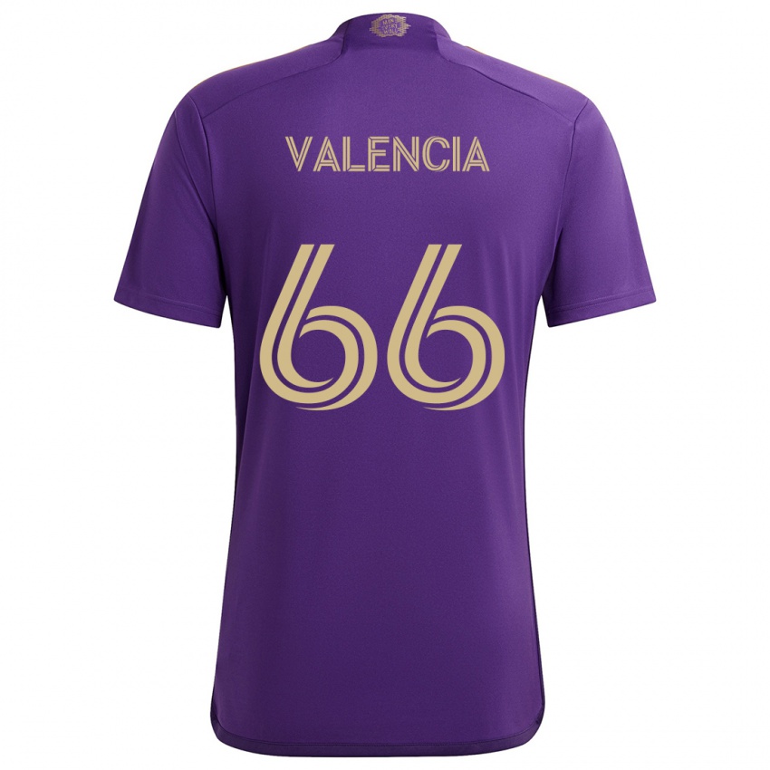 Herren Yeiler Valencia #66 Lila Gelb Heimtrikot Trikot 2024/25 T-Shirt Schweiz