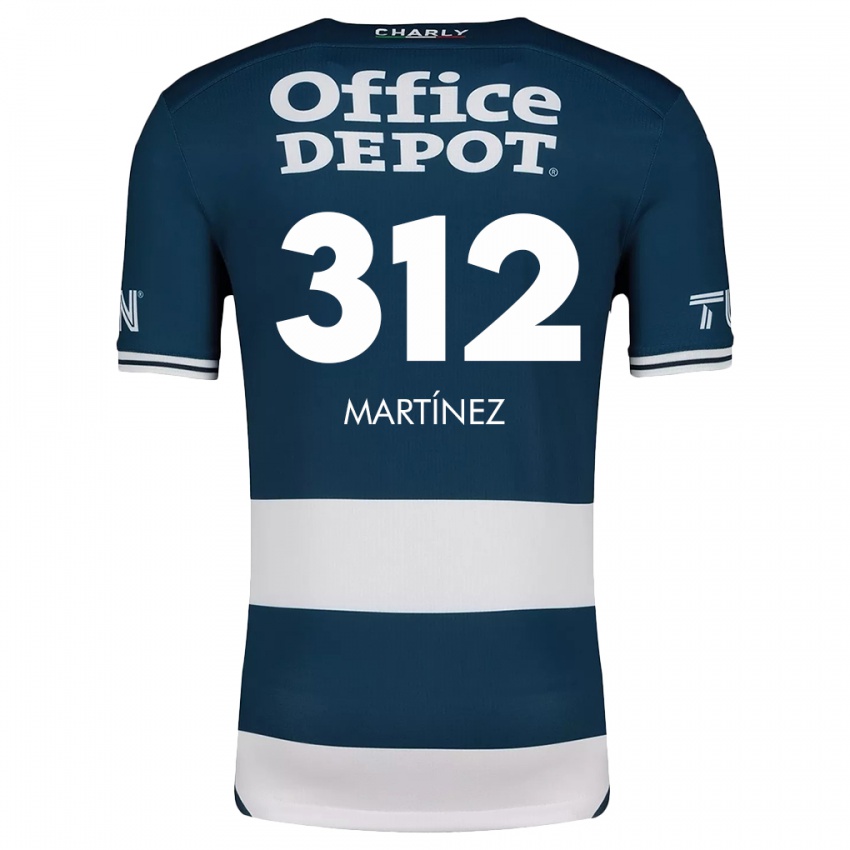 Homme Maillot Ulises Martínez #312 Bleu Blanc Tenues Domicile 2024/25 T-Shirt Suisse