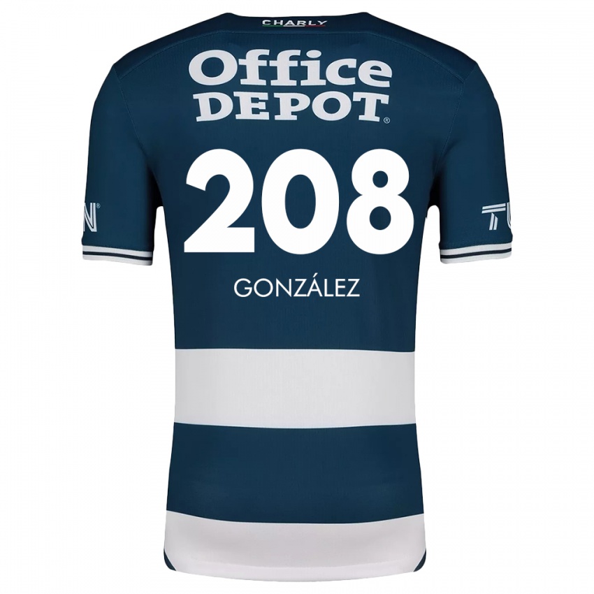 Homme Maillot Osvaldo González #208 Bleu Blanc Tenues Domicile 2024/25 T-Shirt Suisse