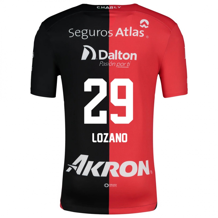 Herren Brian Lozano #29 Rot Schwarz Heimtrikot Trikot 2024/25 T-Shirt Schweiz