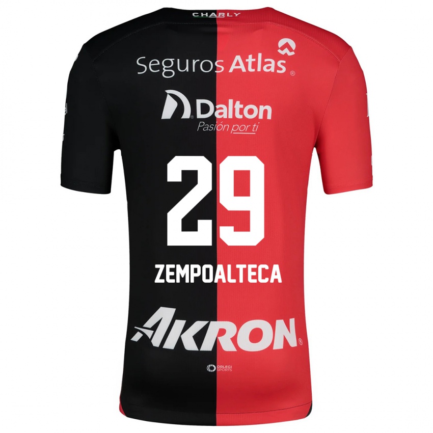 Herren Karla Zempoalteca #29 Rot Schwarz Heimtrikot Trikot 2024/25 T-Shirt Schweiz