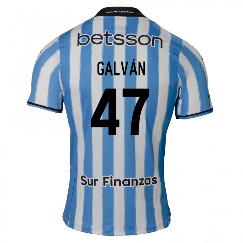 Homme Maillot Ignacio Galvan #47 Bleu Blanc Noir Tenues Domicile 2024/25 T-Shirt Suisse