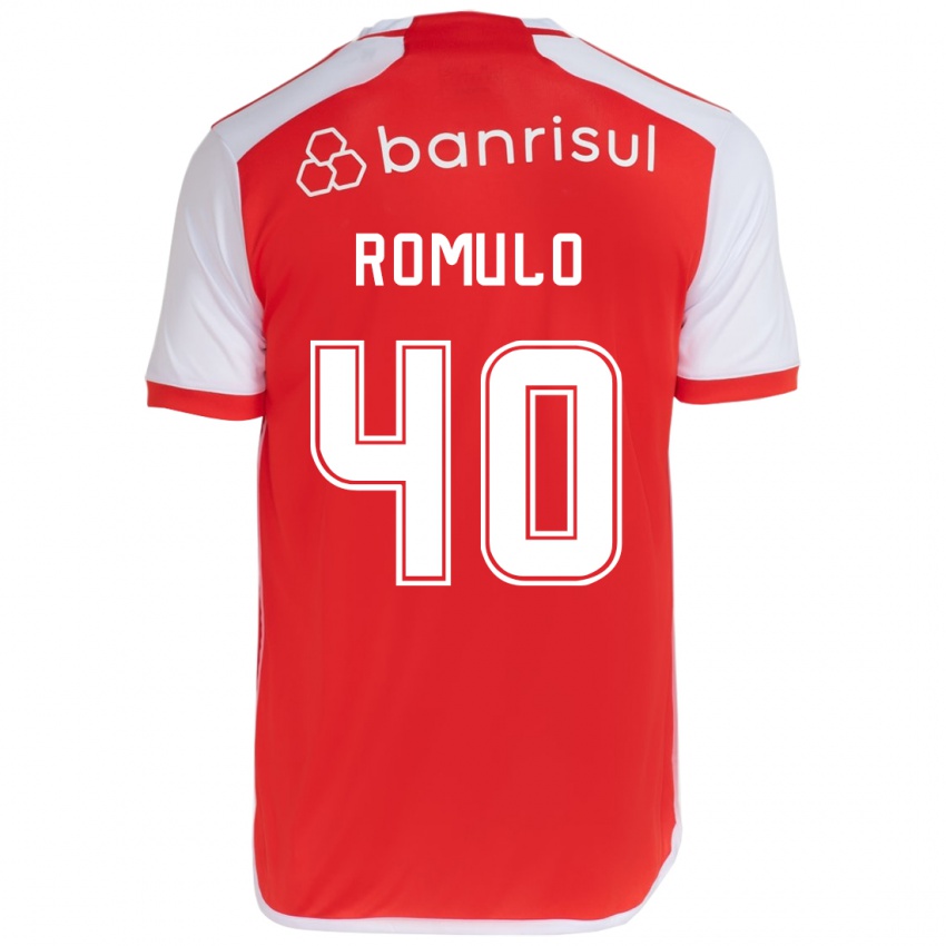 Homme Maillot Rômulo #40 Rouge Blanc Tenues Domicile 2024/25 T-Shirt Suisse