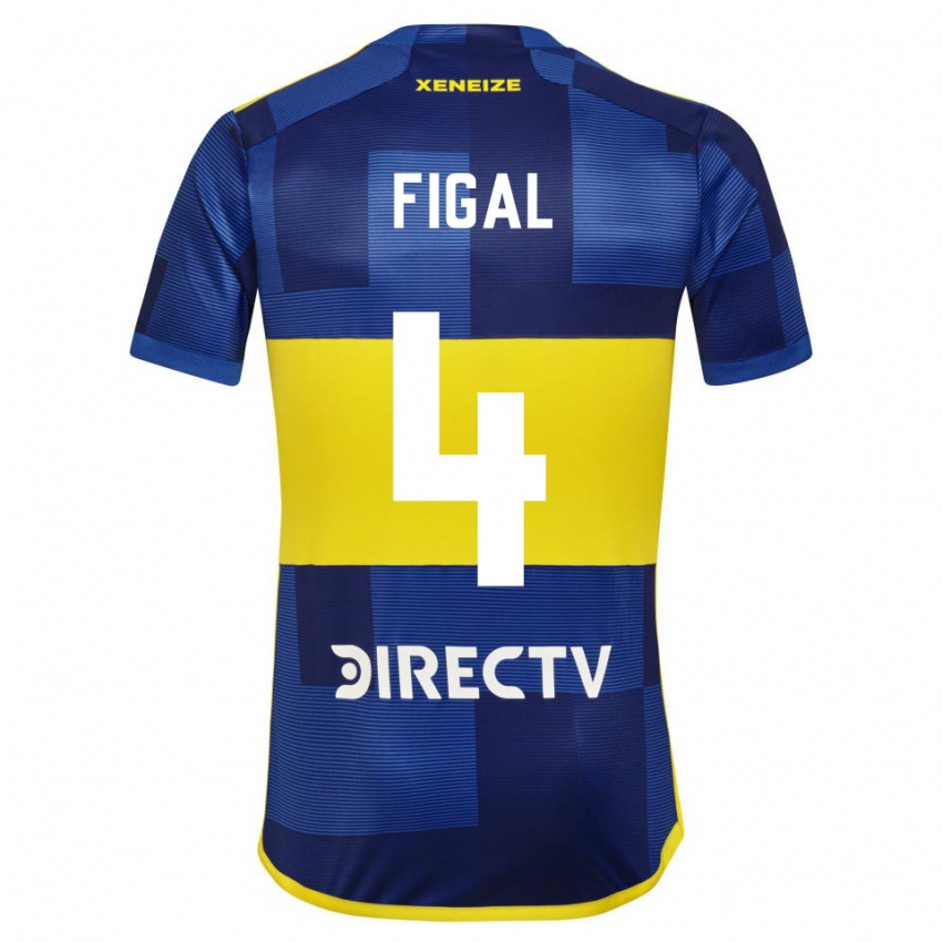 Homme Maillot Nicolas Figal #4 Bleu Jaune Tenues Domicile 2024/25 T-Shirt Suisse