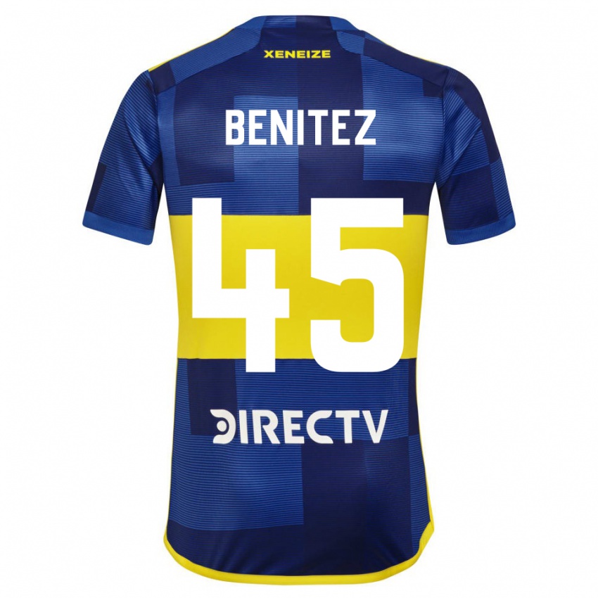 Homme Maillot Mauricio Benitez #45 Bleu Jaune Tenues Domicile 2024/25 T-Shirt Suisse