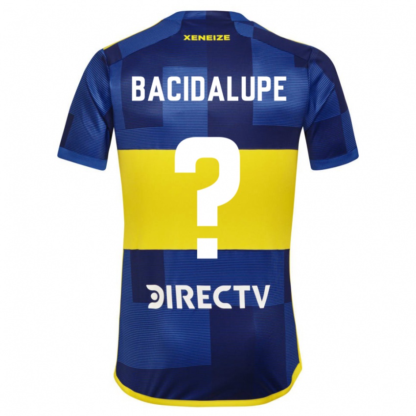 Homme Maillot Rodrigo Bacidalupe #0 Bleu Jaune Tenues Domicile 2024/25 T-Shirt Suisse