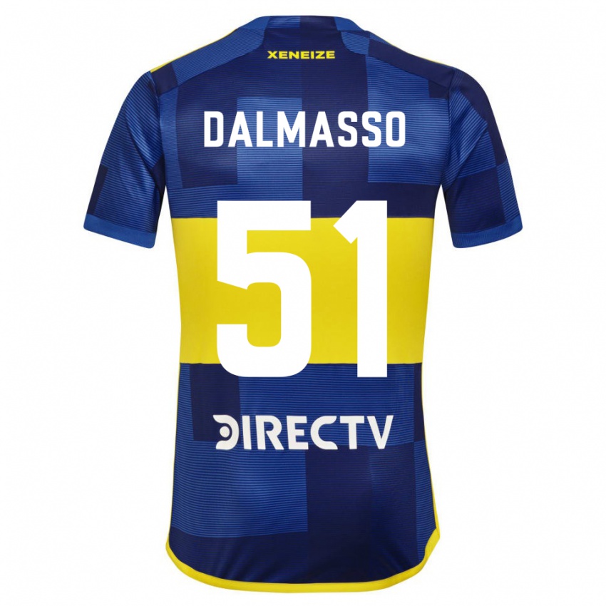 Homme Maillot Santiago Dalmasso #51 Bleu Jaune Tenues Domicile 2024/25 T-Shirt Suisse