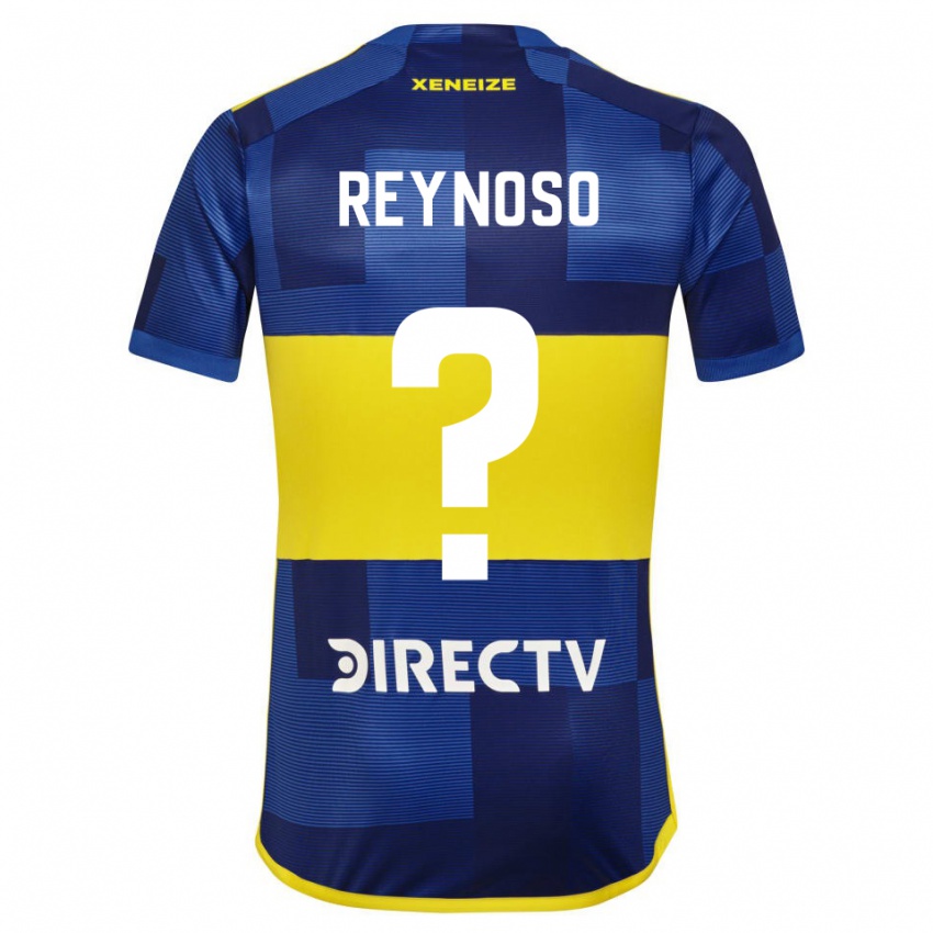 Homme Maillot Agustin Reynoso #0 Bleu Jaune Tenues Domicile 2024/25 T-Shirt Suisse