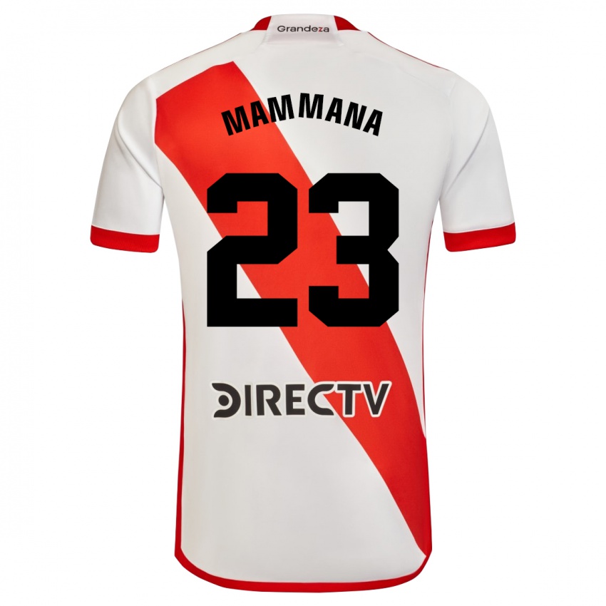 Herren Emanuel Mammana #23 Weiß Rot Heimtrikot Trikot 2024/25 T-Shirt Schweiz