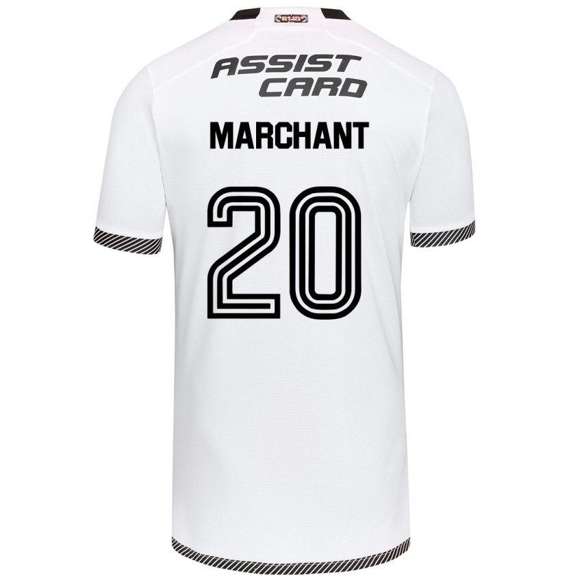 Homme Maillot Francisco Marchant #20 Blanc Noir Tenues Domicile 2024/25 T-Shirt Suisse